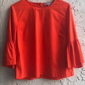 Marled by reunited clothing Dark Orange Top Sz M